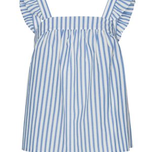 Continue - Top - Lulu Bow Top 14563 - Light Blue Stripe