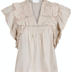 Neo Noir - Top - Jayla S Voile Top - Sand