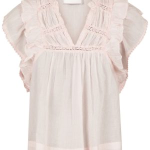 Neo Noir - Top - Jayla S Voile Top - Light pink