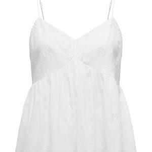 JDY - Top - Ofelia Strap Bead Top - Cloud Dancer
